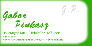 gabor pinkasz business card